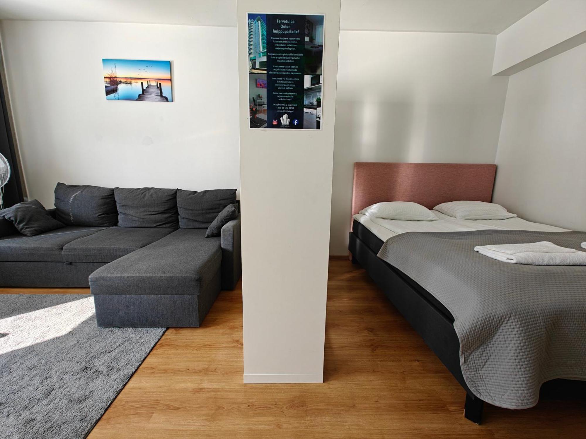 3-Room Apartment In Oulu Center, Parking מראה חיצוני תמונה